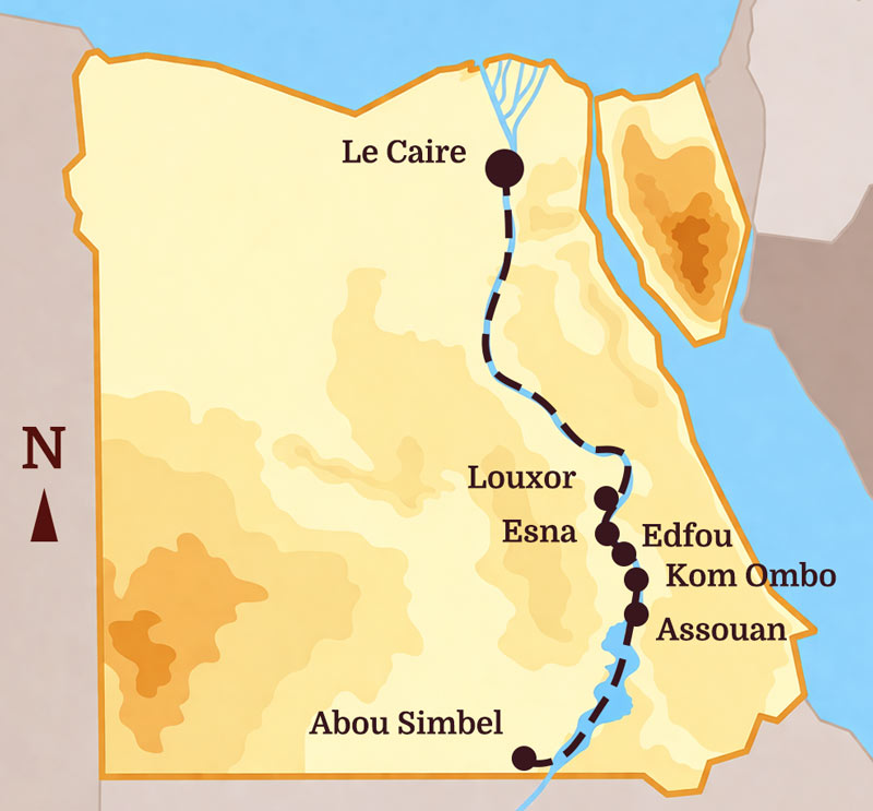 Circuit Caire et croisière en dahabeya