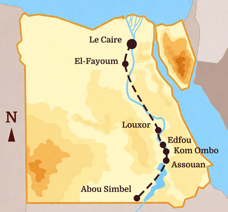 Circuit Caire à Abu Simbel