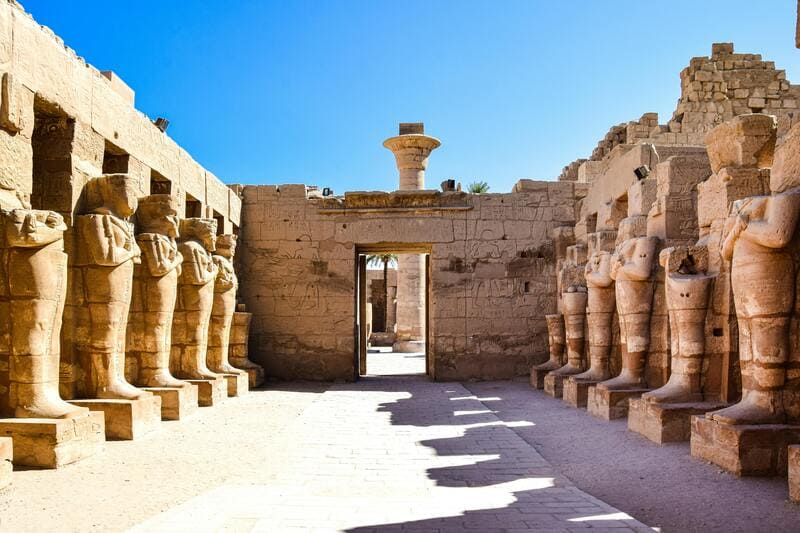 Temple Medinet Habu Egypte