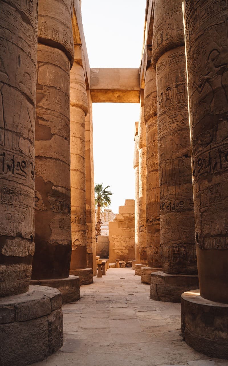 gem colonnes temple karnak louxor egypte